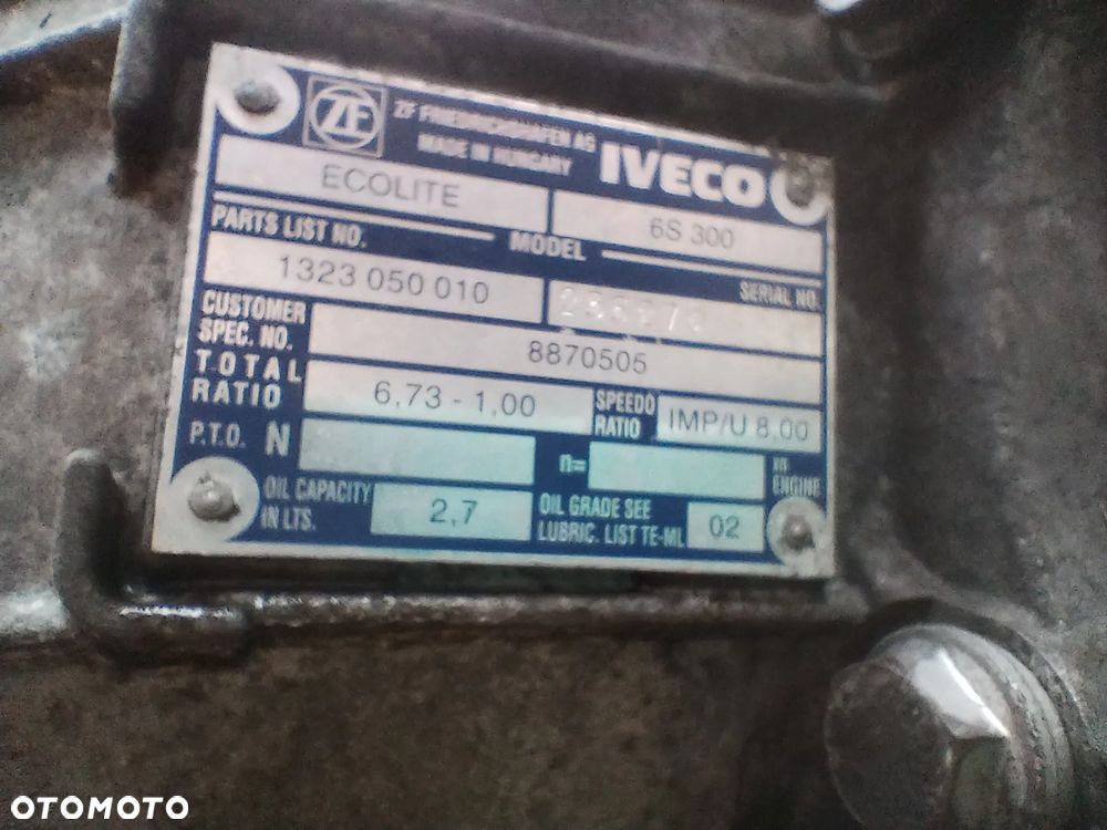 Skrzynia biegów IVECO DAILY III 6S300 2.8 HPI - 3