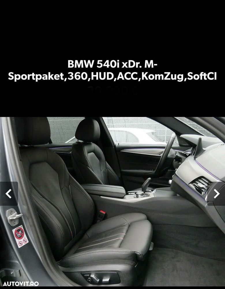 BMW Seria 5 540i xDrive AT - 26