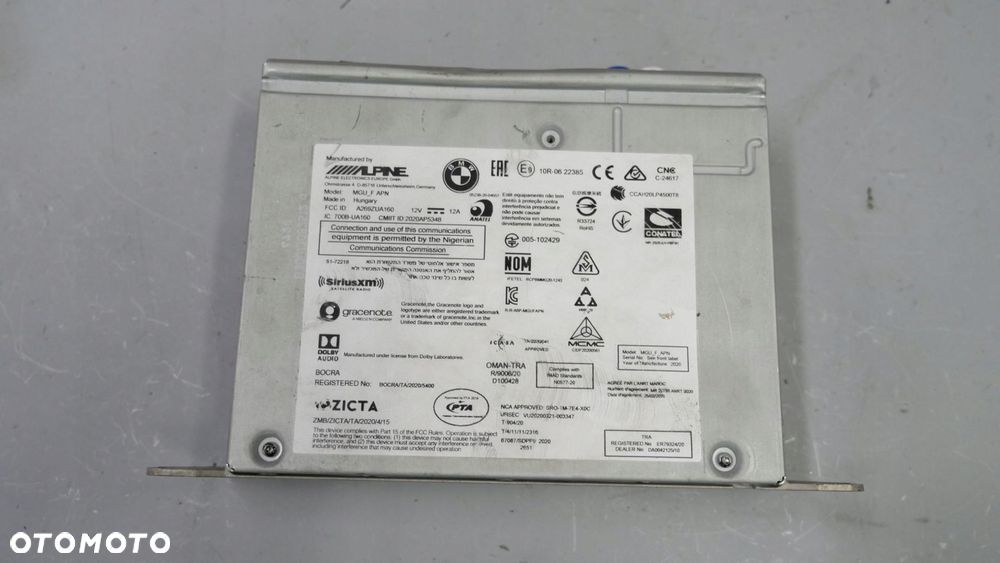 bmw f40 g20 g21 g22 g26 g15 radio nawigacja czytnik mgu headunit 5a3bc14 - 2