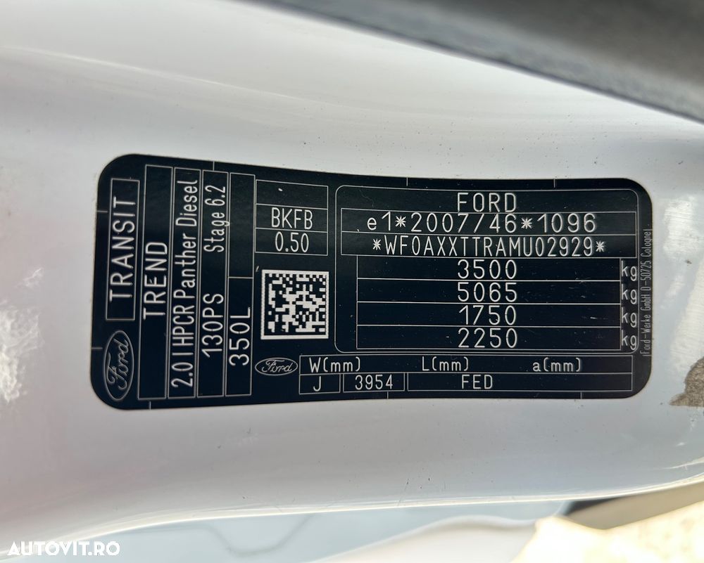 Ford Transit BOX 8 EUROPALETI - 30