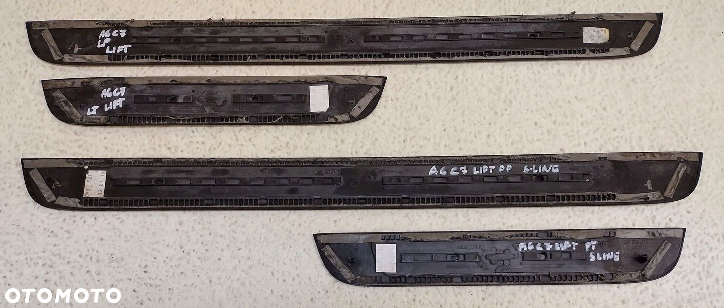 AUDI A6 S6 C7 4G LISTWY NAKŁADKI PROGOWE S-LINE KOMPLET 4G0853375B - 7