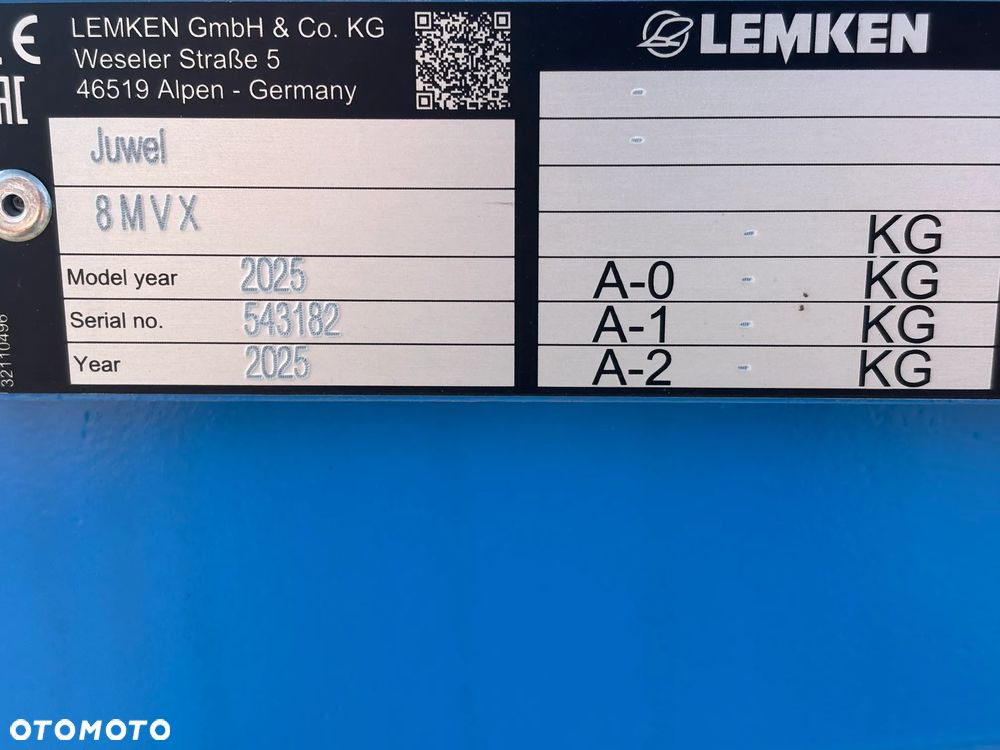 Lemken JUWEL 8 M V X 4+1 / 100 - 7