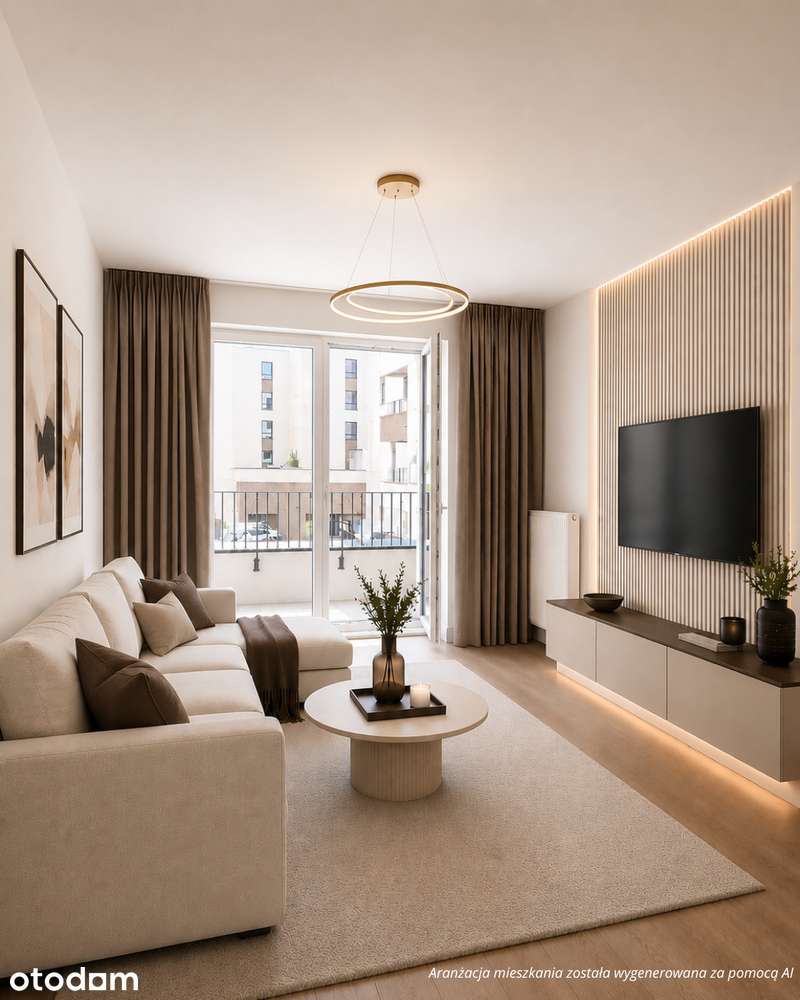 3 pokoje z balkonem | 65,85 m² | Mokotów