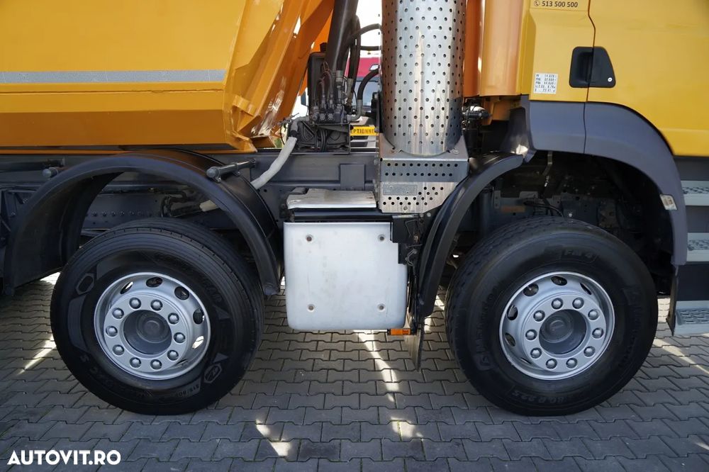 DAF CF 85.410 / 8x4 / BASCULĂ SPATE / CLAPETĂ HIDRAULICĂ / ANVELOPE 100% / MANUALĂ / EURO 6 - 21