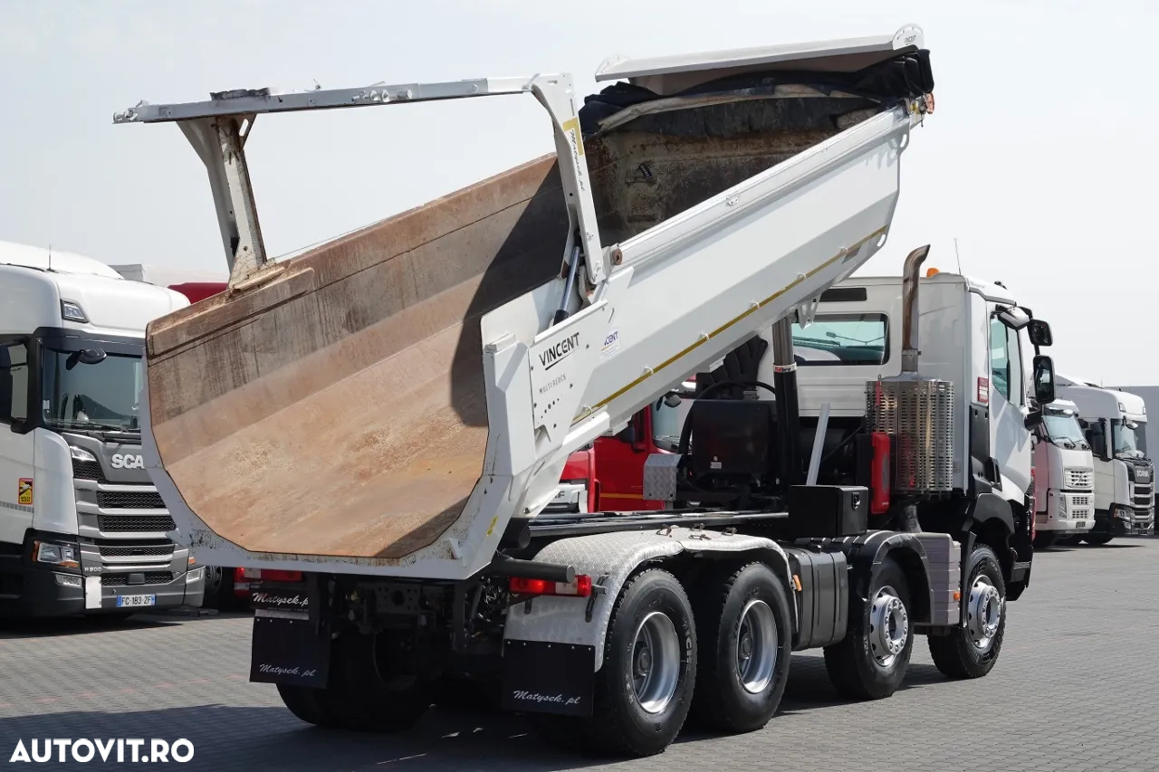 Renault C 480 / 8x4 / BASCULANTE SPATE / HYDROCLAP / 2018 / EURO 6 / - 4