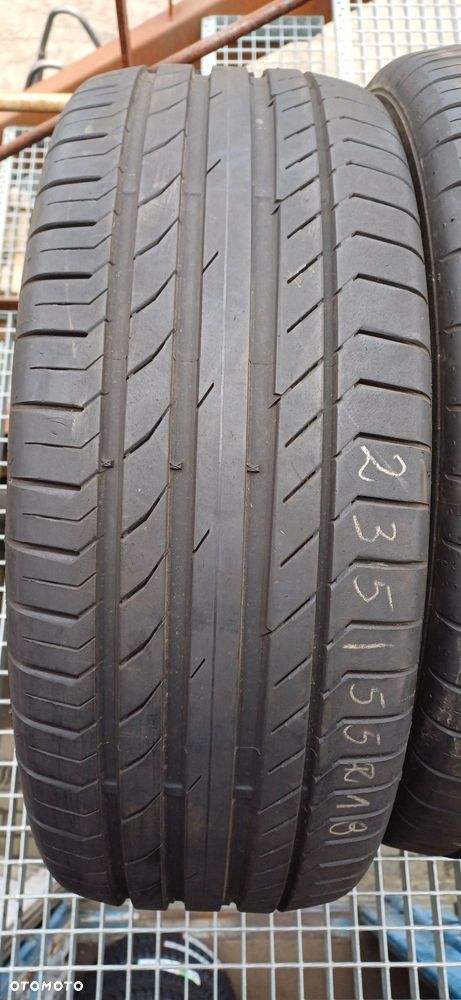 235/55R18 100V CONTINENTAL , dwie opony letnie. - 3