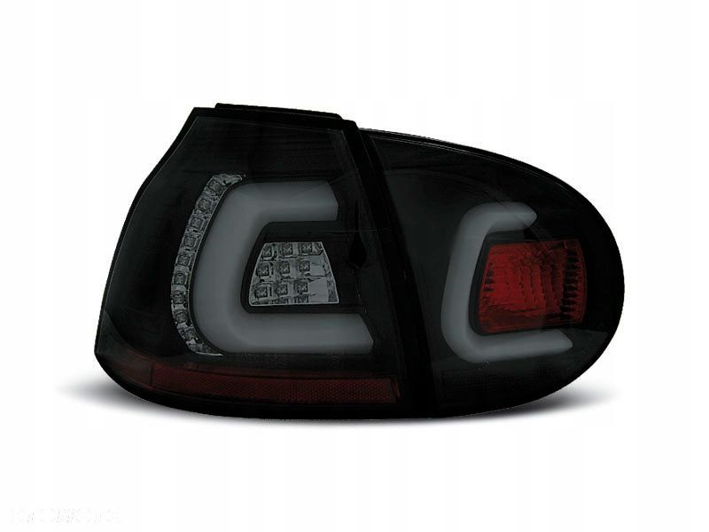 lampy vw golf v 5 03-09 led bar black smoke diody - 1