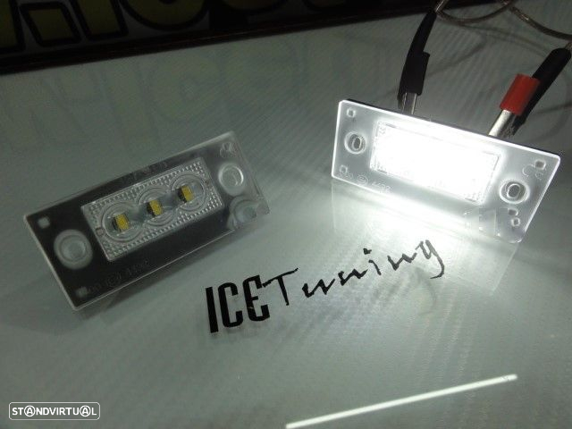 Suporte De Lâmpada De Matricula Com Led Branco Audi A4/S4/RS4 avant 1999-2001, A3 8L 01-03 - 24