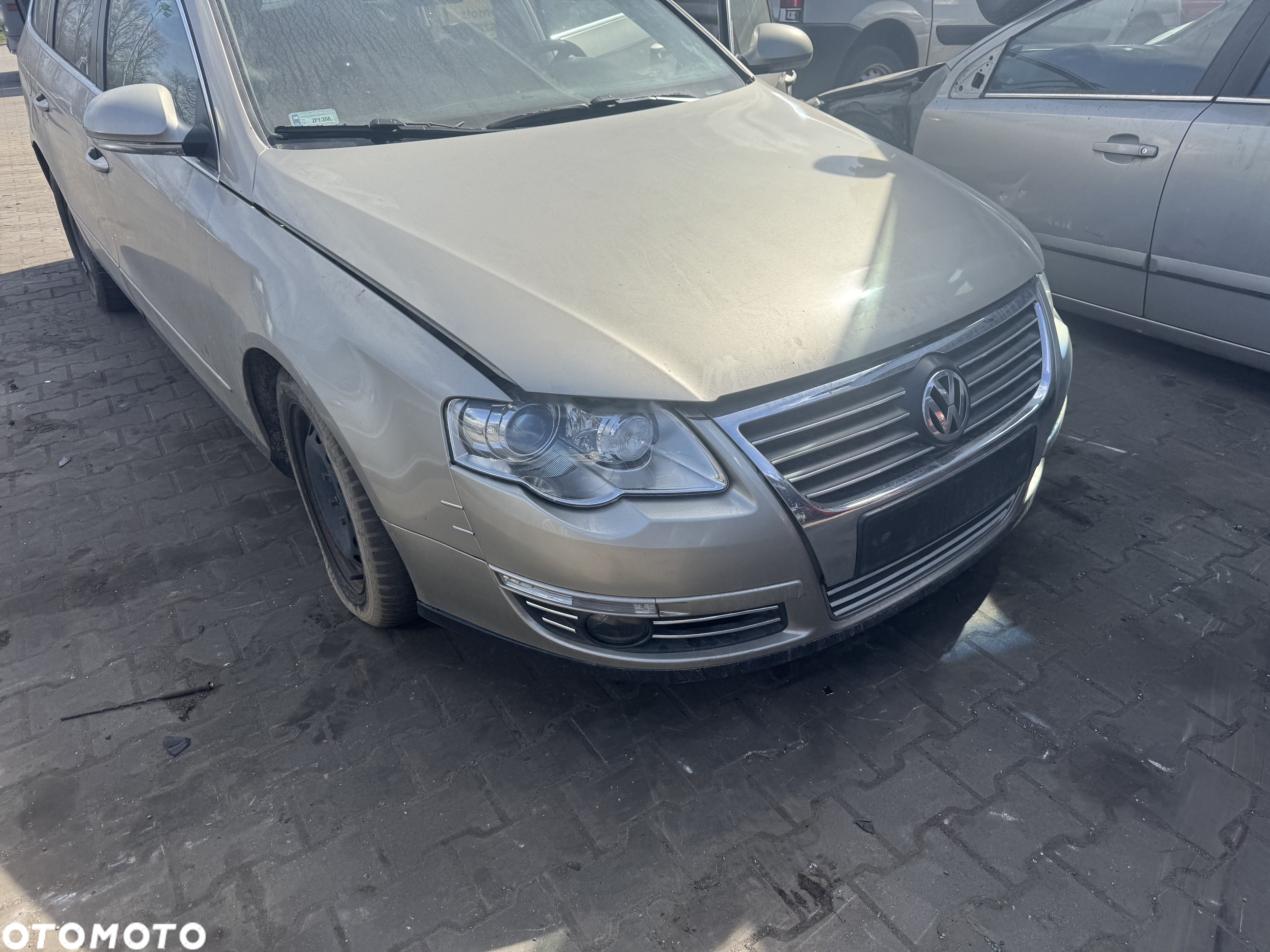Volkswagen Passat b6 złoty złota maska drzwi pas przedni lampa bi xenon lampy bi xenon błotnik prawy lewy lusterko prawe lewe zderzak przód przedni LD1M LD1W - 6
