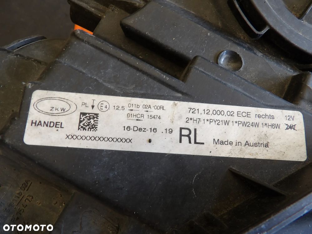 BMW - F30 - H7 - ZAMIENIK - PRAWA LAMPA PRZEDNIA - UK - 9