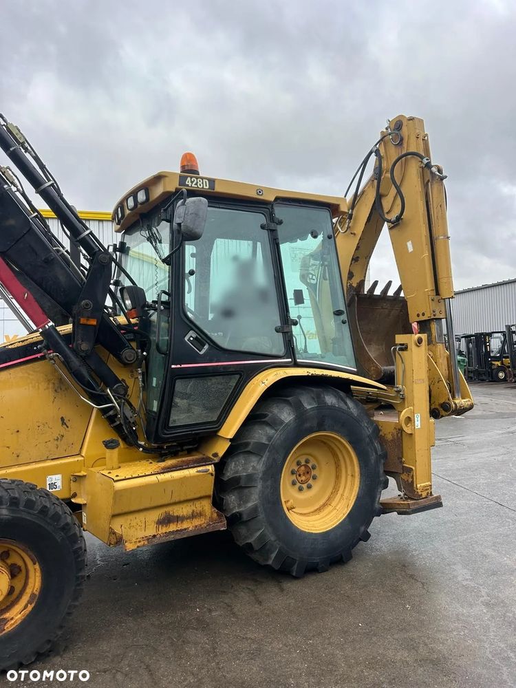 Caterpillar Koparko Ładowarka CAT Caterpillar 428D 428 D Osprzęt 5 Łyżek - 8