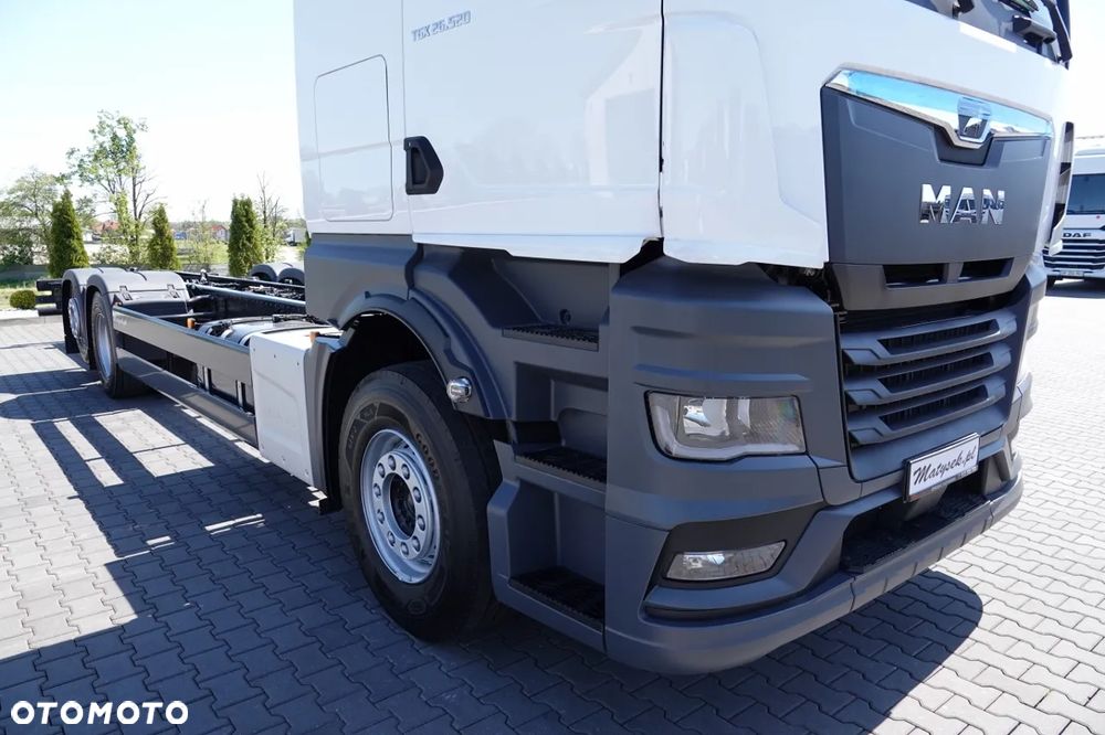 MAN TGX 26.520 / 6x2 / RAMA DŁ. 9,1M / OŚ PODNOSZONA / SKRĘTNA  / DO ZABUDOWY / FABRYCZNIE NOWY - 8