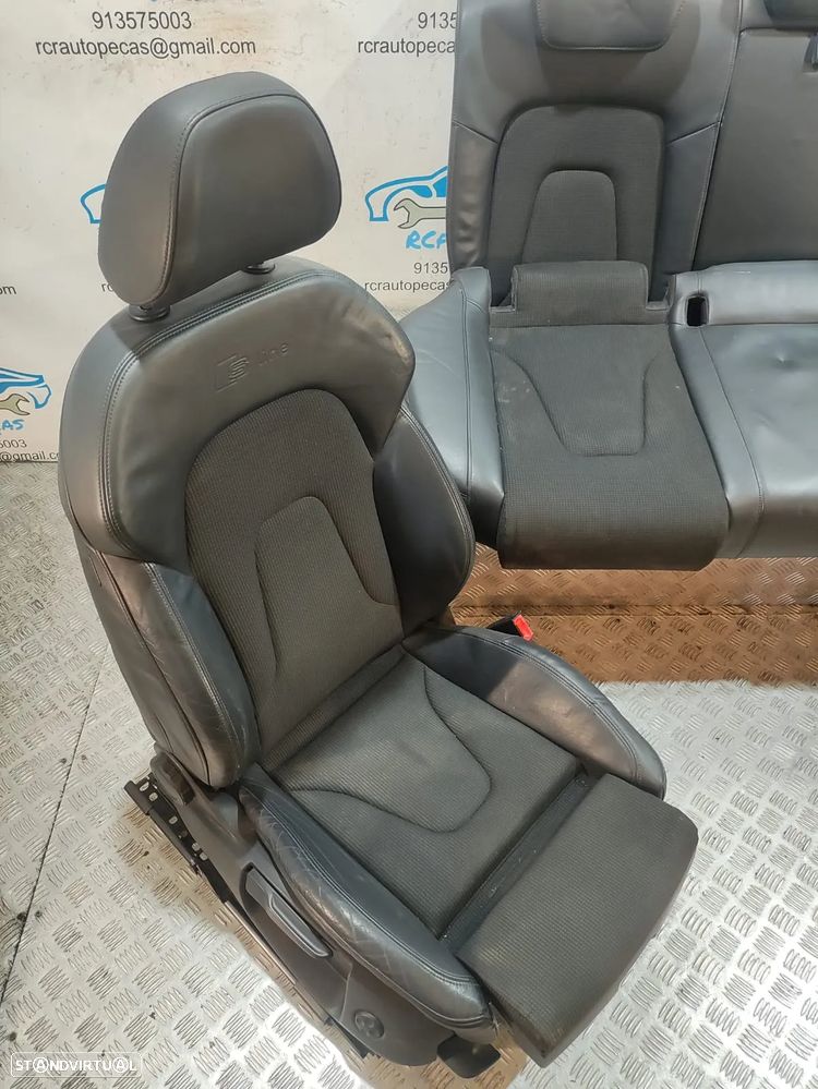 Conjunto Bancos Pele Tecido Audi A5 8T 8TA Sportback S Line S-Line eléctricos - 13