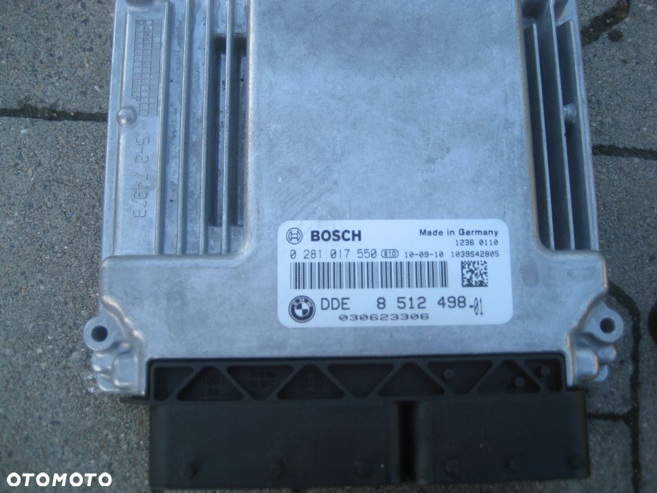 bmw x1 e84 09-12r 2,0 diesel n47d20c komputer silnika zestaw startowy 8512498 0281017550 - 4