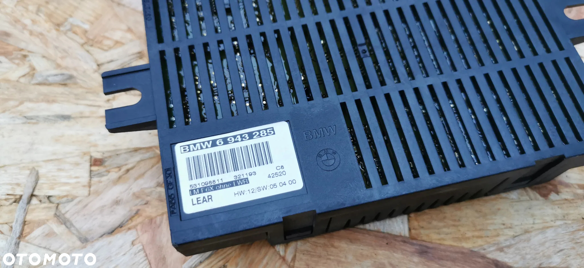 BMW E60,E61 ORYGINALNY MODUŁ / STEROWNIK  ŚWIATEŁ XENON SKRĘTNY DYNAMIC XSENON NR. 6 943 285 OEM HW: 12/SW : 05 04 00 - 2