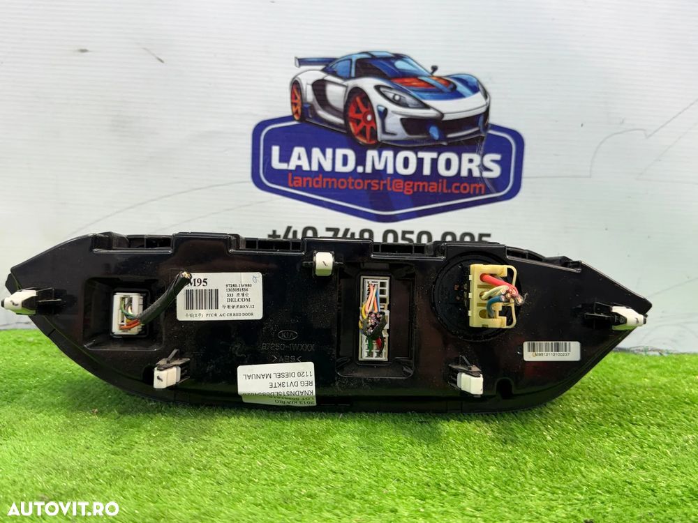 PANOU COMANDA AC / CLIMA KIA RIO 2 2013 1.1 DIESEL (DOHC TCI) / SEDAN 5 USI COD OEM 97250-1W950 1303051536 97250-1WXXX 2011-2017 - 6
