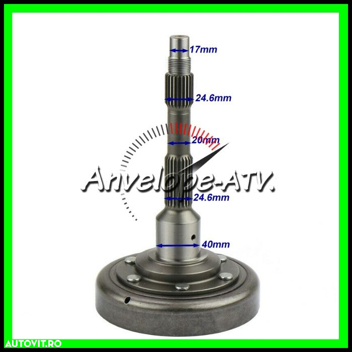 Ambreiaj ATV CFMoto 500 600 CF188 X5 X6 Oala Ambreiaj CF + Saboti CF MOTO - 2
