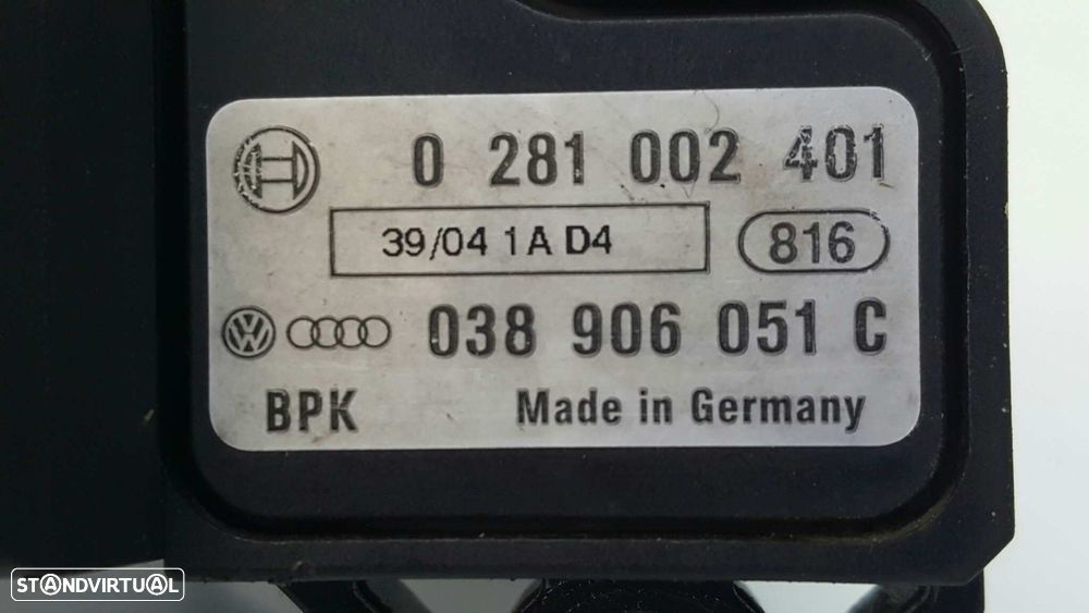 SENSOR DE PRESSÃO AUDI A3 (8P) 2.0 TDI AMBIENTE - 3