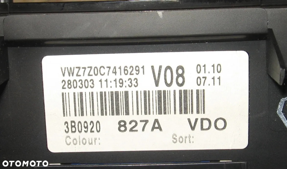3B0920827A licznik zegar tacho PASSAT B5 lift 1.9 TDI VOLKSWAGEN - 4