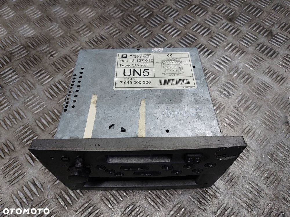 RADIO ODTWARZACZ  OPEL CORSA C 13127012 BLAUPUNKT CAR 2003 - 2