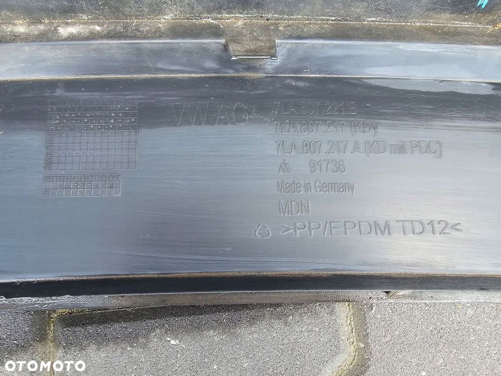 VW T6 T6.1 LIFT ZDERZAK PRZÓD PRZEDNI GRILL ORYGINAŁ 7LA807221B - 14