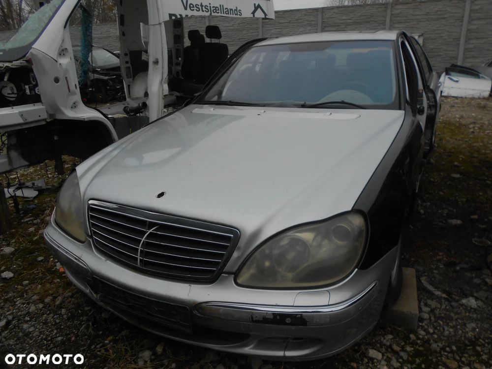 MERCEDES S KLASA S400 V8 CDI W220 KOD LAKIERU 744 SREBNY BRYLANTOWY SILNIK SKRZYNIA AUTOMATYCZNA PNEUMATYKA ZAWIESZENIE MASKA KLAPA LAMPY ZDERZAK - 1