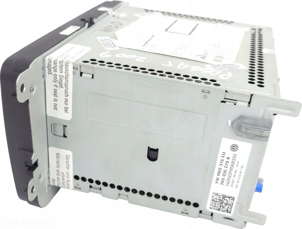 VW PASSA B7 GOLF VI RNS 315 TOURAN RADIO DOTYKOWE 2K0035279B Z KODEM PL - 5