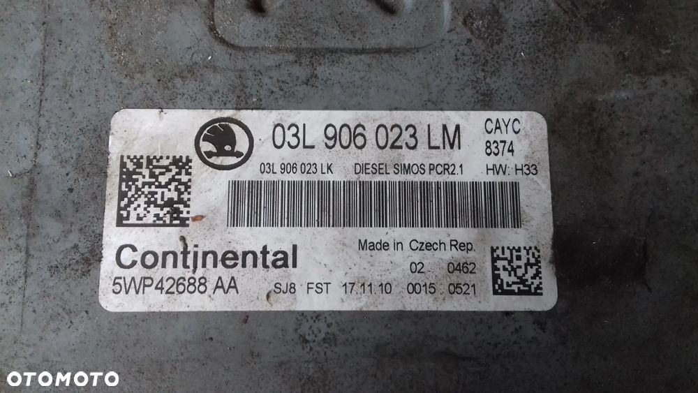 sterownik silnika 03L906023LM Fabia II 1.6 TDI CAYC - 2