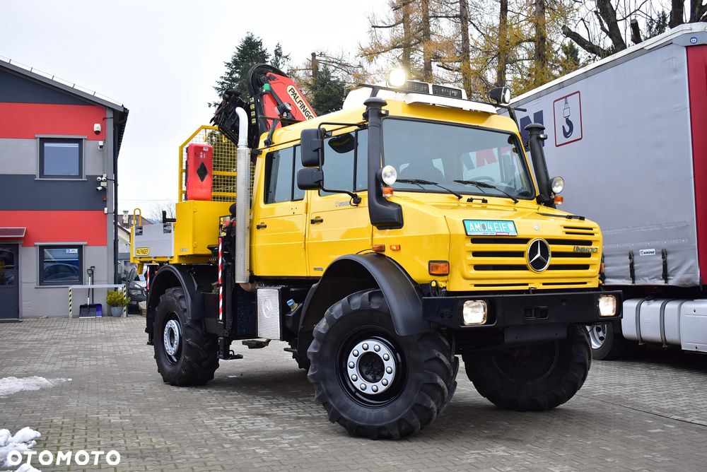 Mercedes-Benz Unimog U 5000 / Palfinger PK 12002- EH/ Pilot/ 5 i 6 Funkcja ! / Brygadówka/ Doka/ Energetyka/ 4x4/ Off road/ Sprowadzony z Niemiec ! Stan wzorowy ! - 14