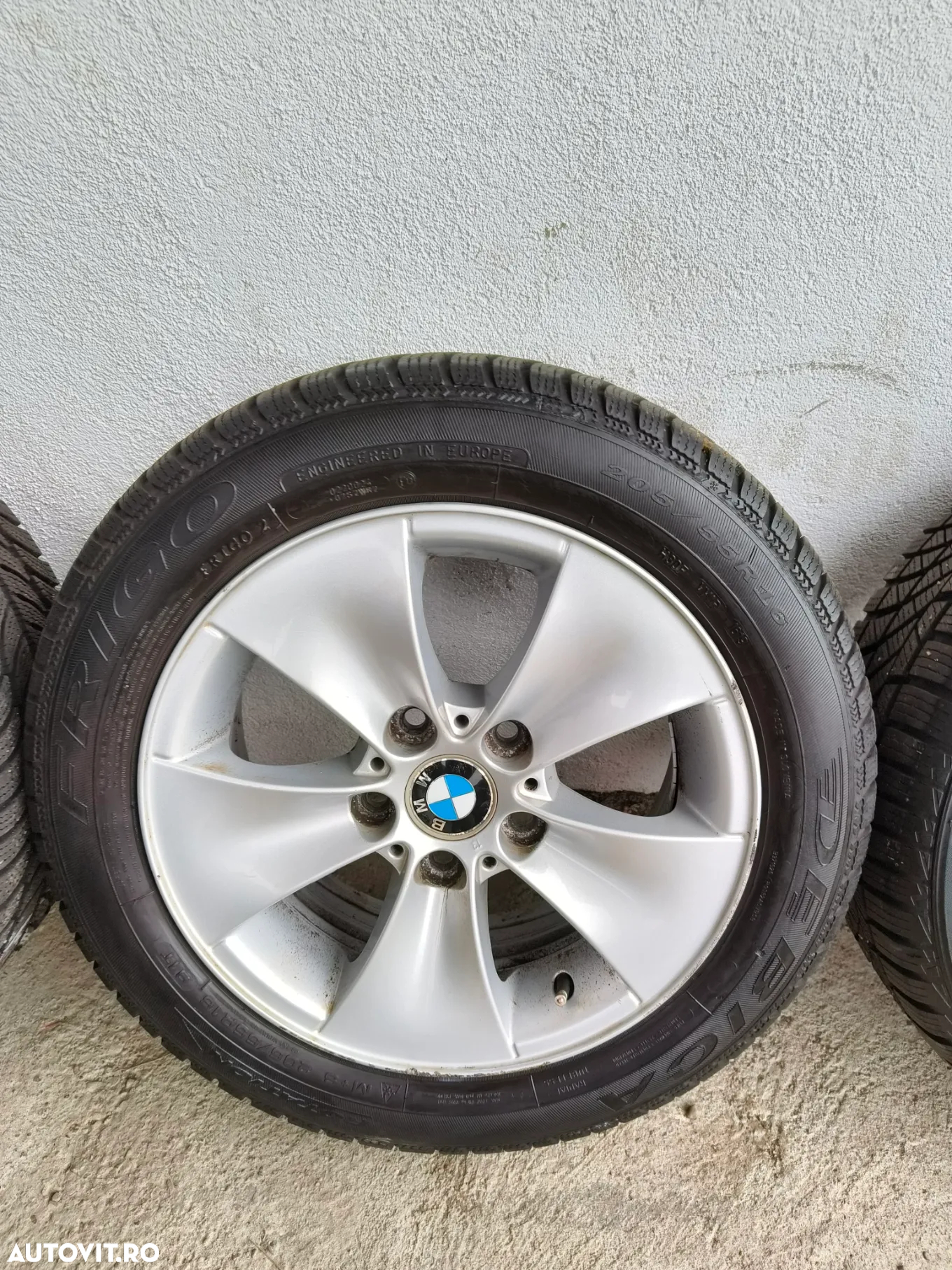 Set jante aliaj BMW Style 155 7jEt 34 cu anvelope 205/55/16 doua dot 2019 doua 2022 - 4