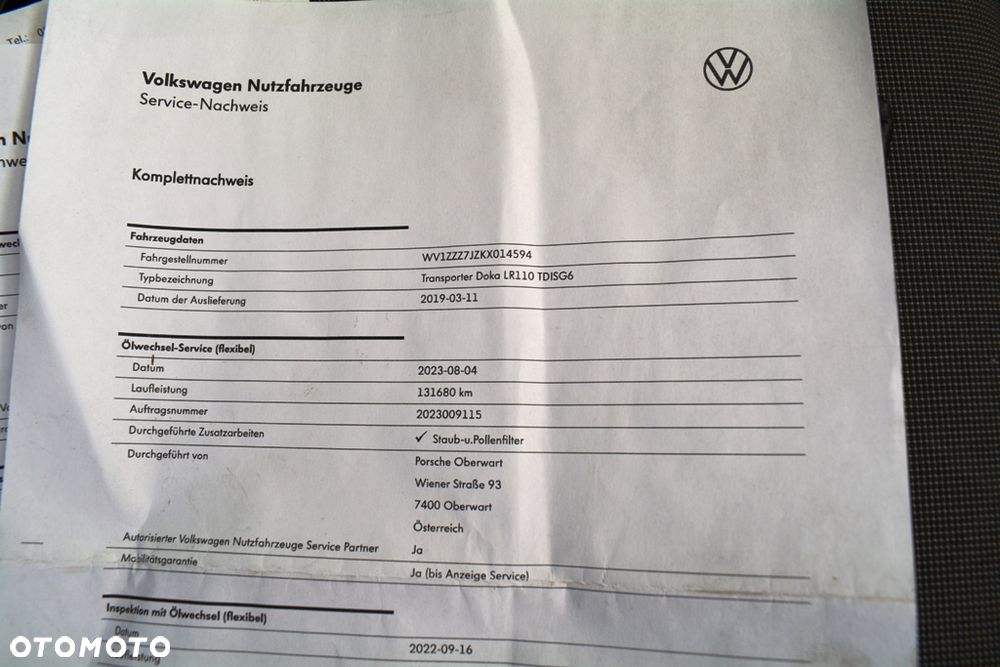 Volkswagen TRANSPORTER T6 DOKA JAK NOWY - 29
