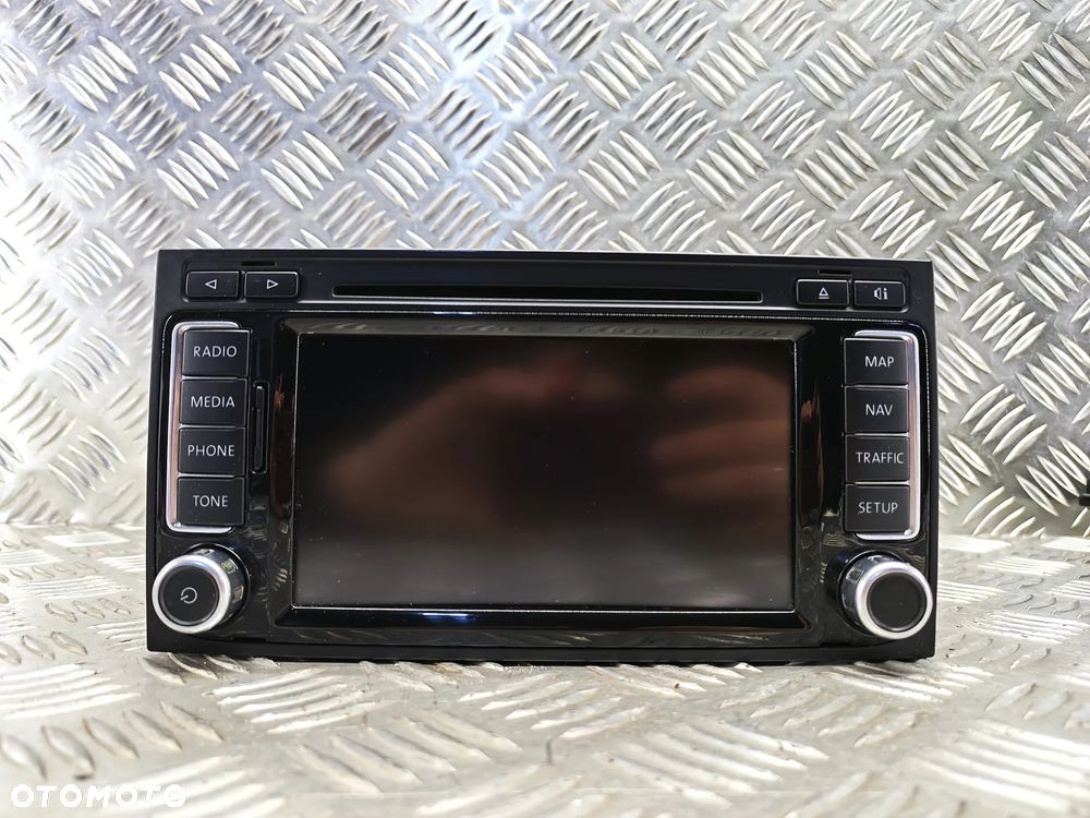 VW TOUAREG 7L 06-09R RADIO CD NAWIGACJA ORYGINAL 7L6035680B 7L6035680 B BRAK KODU - 1