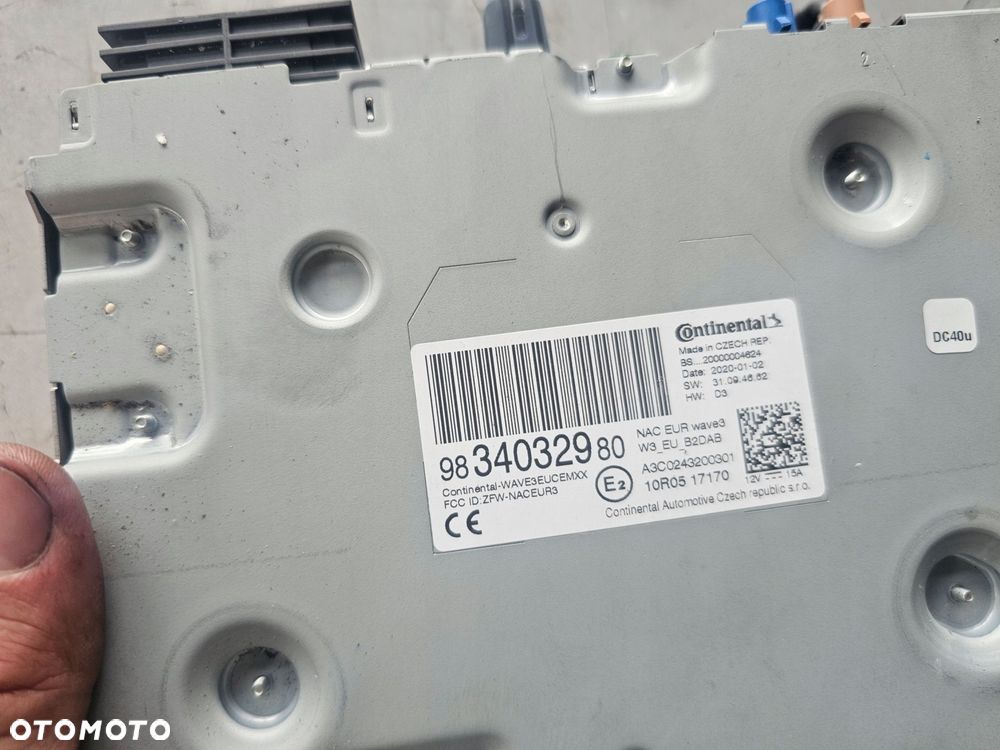 radio nawigacja 9834032980 citroen jumpy iii - 2