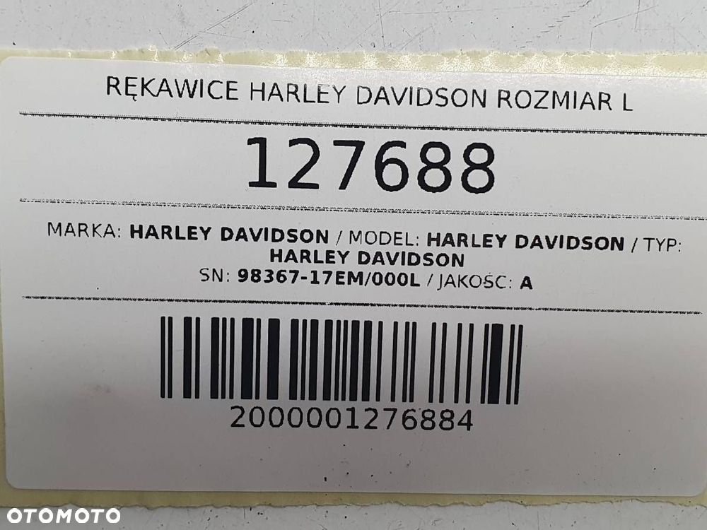 RĘKAWICE HARLEY DAVIDSON ROZMIAR L HARLEY DAVIDSON HARLEY DAVIDSON HARLEY DAVIDSON 98367-17EM/000L - 6