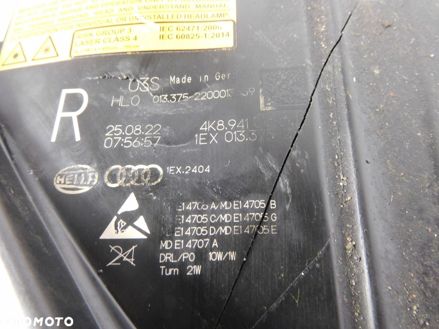 4k8941086C AUDI RS6 RS7 C8 4G8 LAMPA PRAWA LASER USZKODZONA - 16