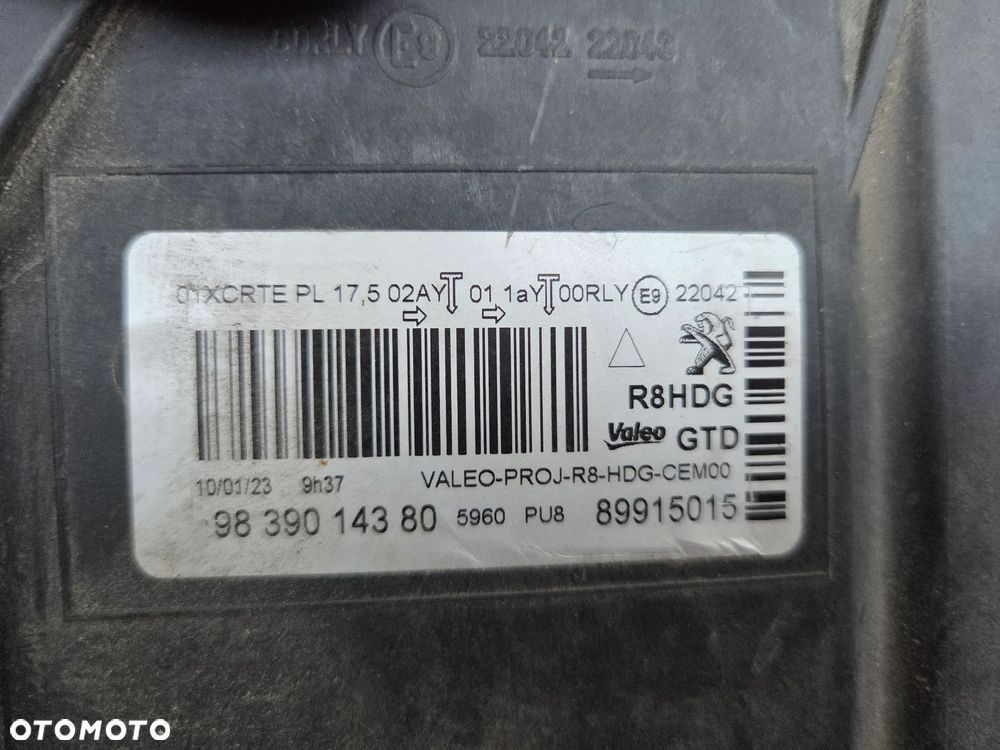 Lampa przednia lewa FULL LED  Peugeot 508 II    9839014380 - 16