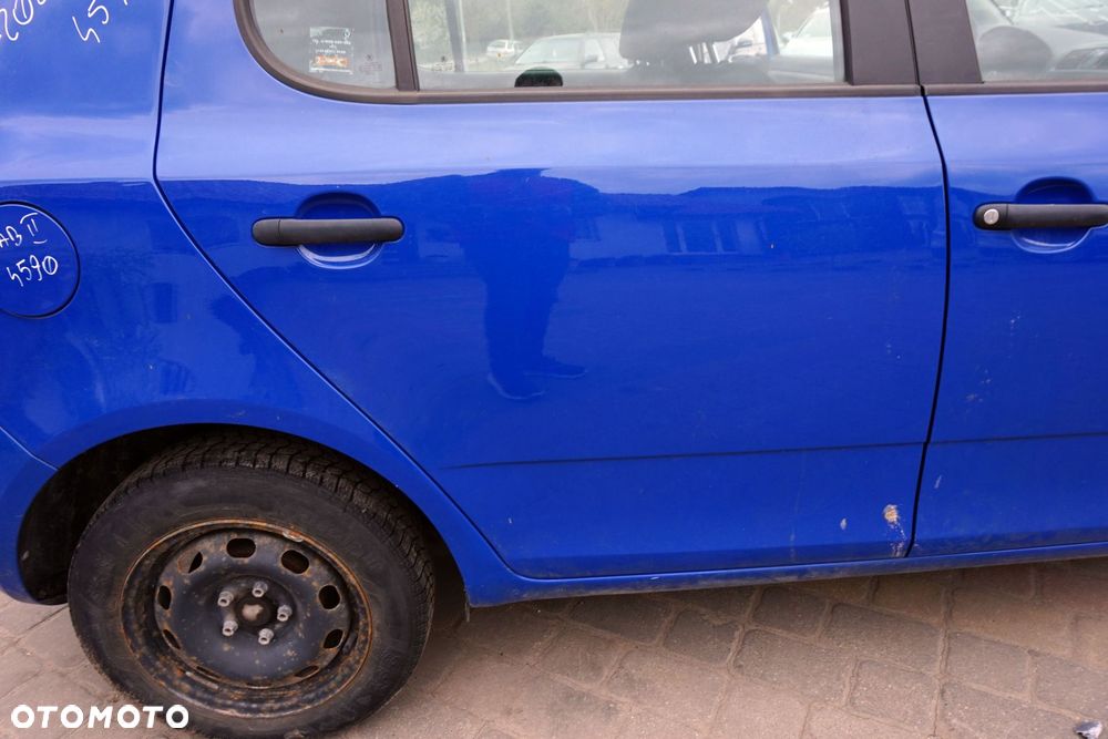 DRZWI TYLNE PRAWE FABIA II 545 5D HB 4590  NIEBIESKI SKODA 2006-2010 - 3