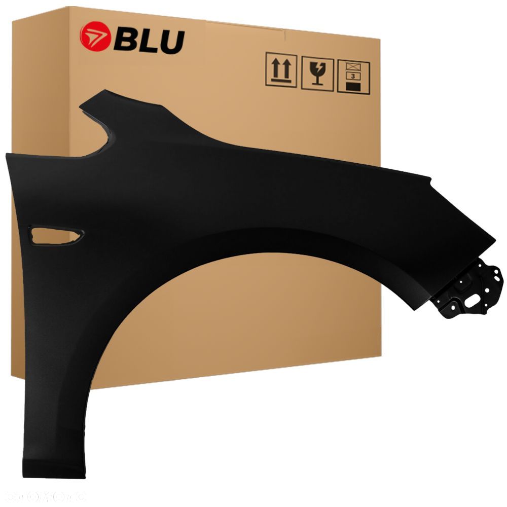 BLU Błotnik Opel Astra J 4 IV Z22 prawy czarny 2009-2019 przód Graphitschwarz - 1