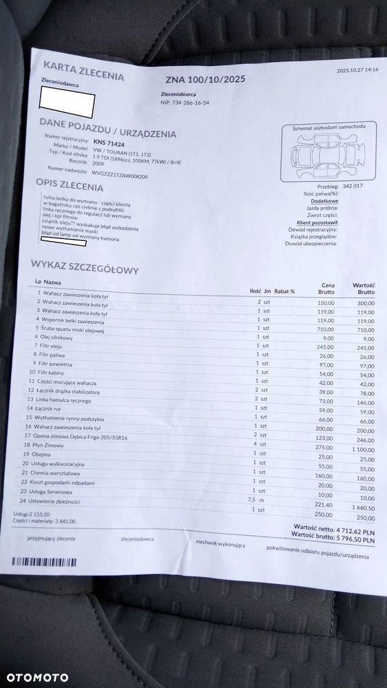 Volkswagen Touran 1.9 TDI - 26