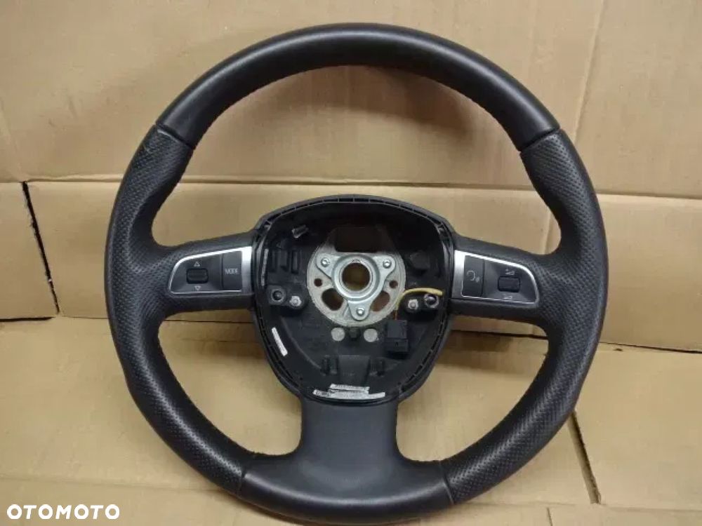 Kierownica Multifunkcyjna Skórzana AUDI A3 8P A4 B8 A5 8T Q5 8R 8R0419091F - 1