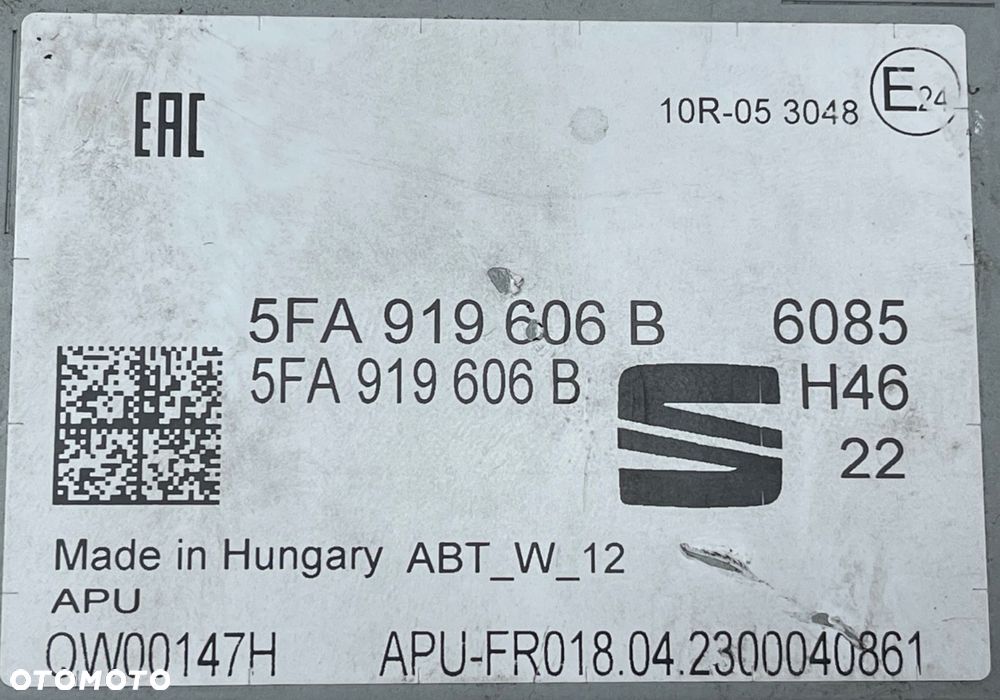 A355 CUPRA LEON IV 2020 - NAWIGACJA WYŚWIETLACZ EKRAN RADIO 5FA919606B - 11