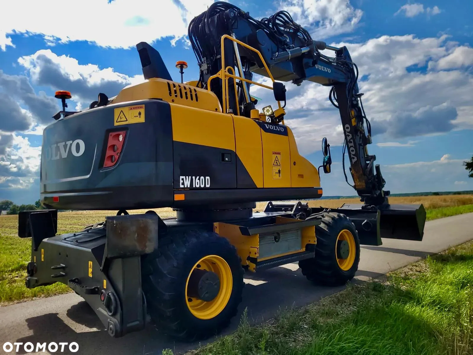 Volvo EW 160 D  Koparka Kołowa, Rototilt Rotator, 4 ŁYZKI Pług, Podpory - 39