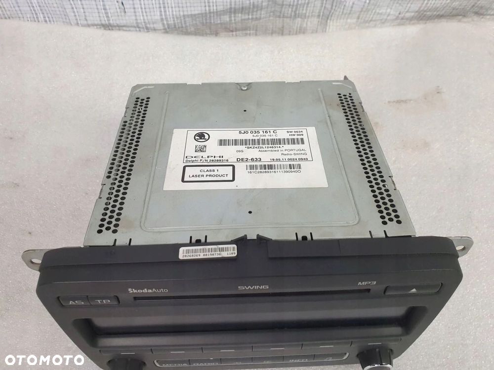 RADIO SKODA FABIA II ROOMSTER SWING 5J0035161C - 5