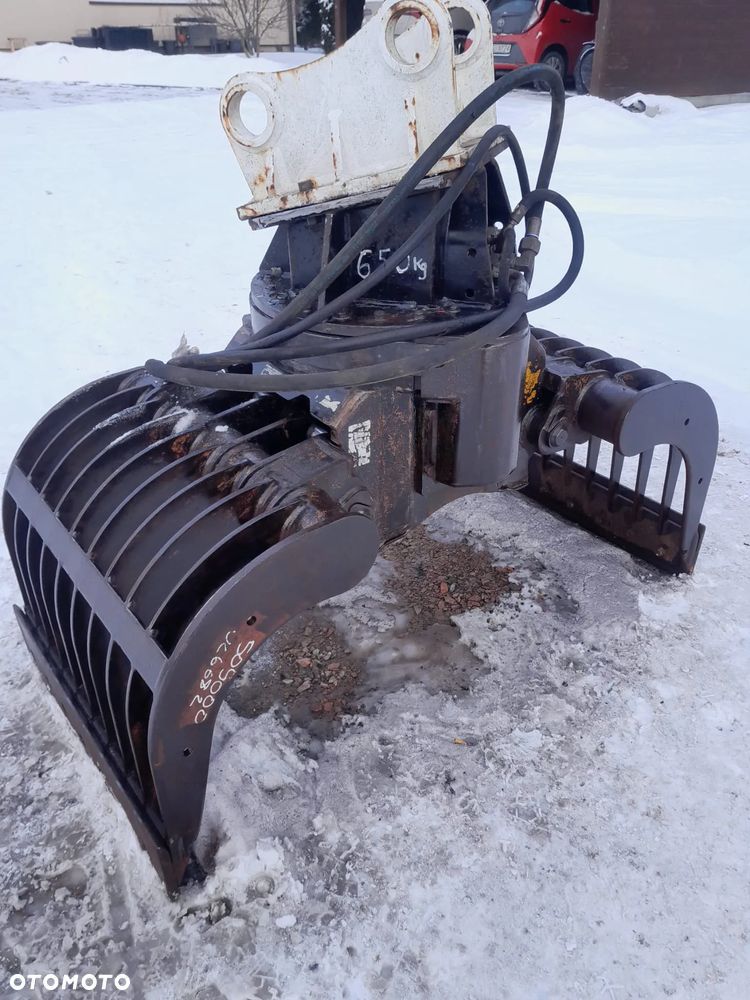 Kinshofer D15 na 2 siłownikach, chwytak hydrauliczny obrotowy sortujący wyburzeniowy kleszcze, waga 650kg. - 6