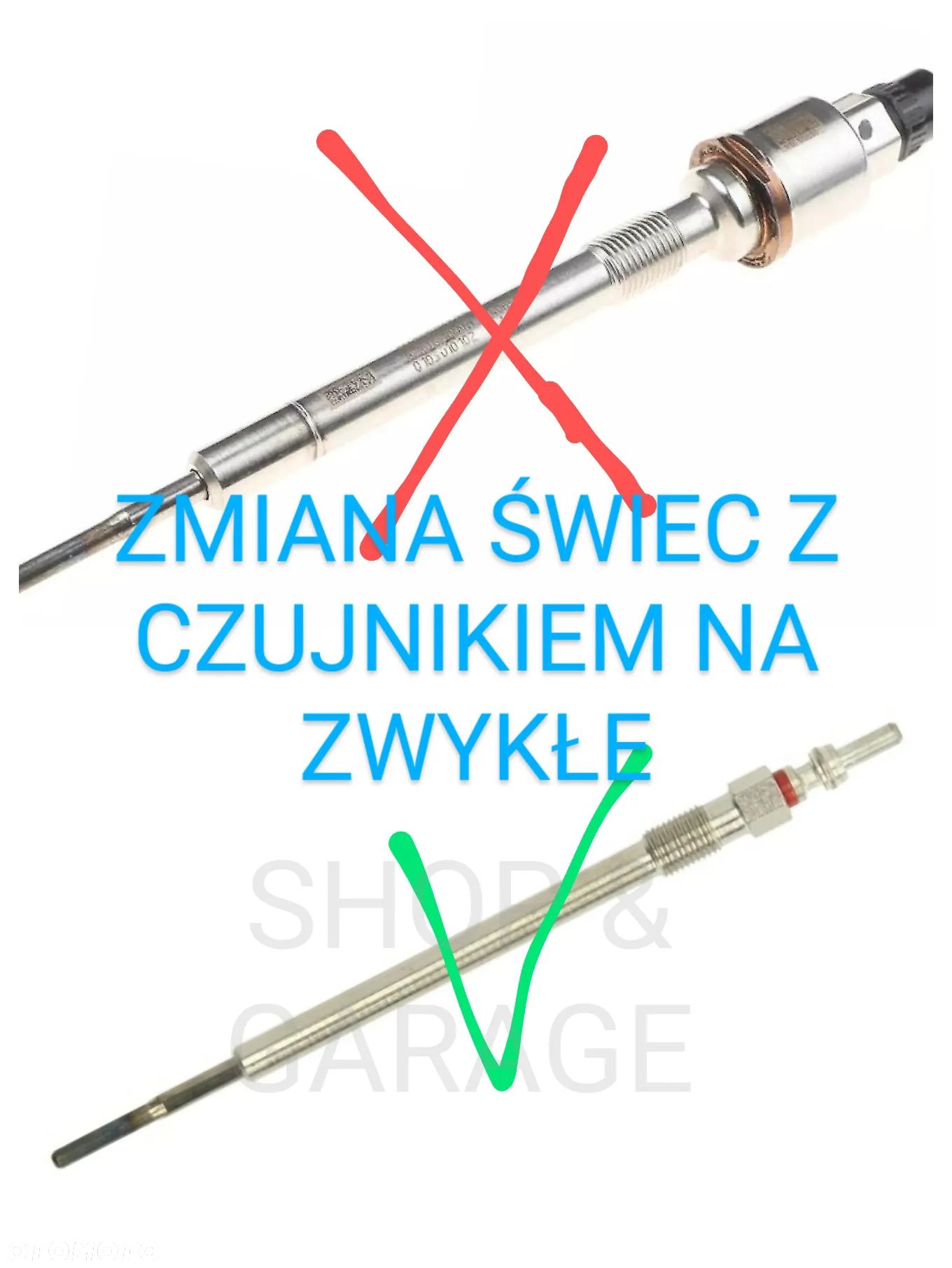 Świece żarowe  Insignia Astra Zafira Mokka 1.7cdti 2.0cdti zmiana na zwykłe. - 1
