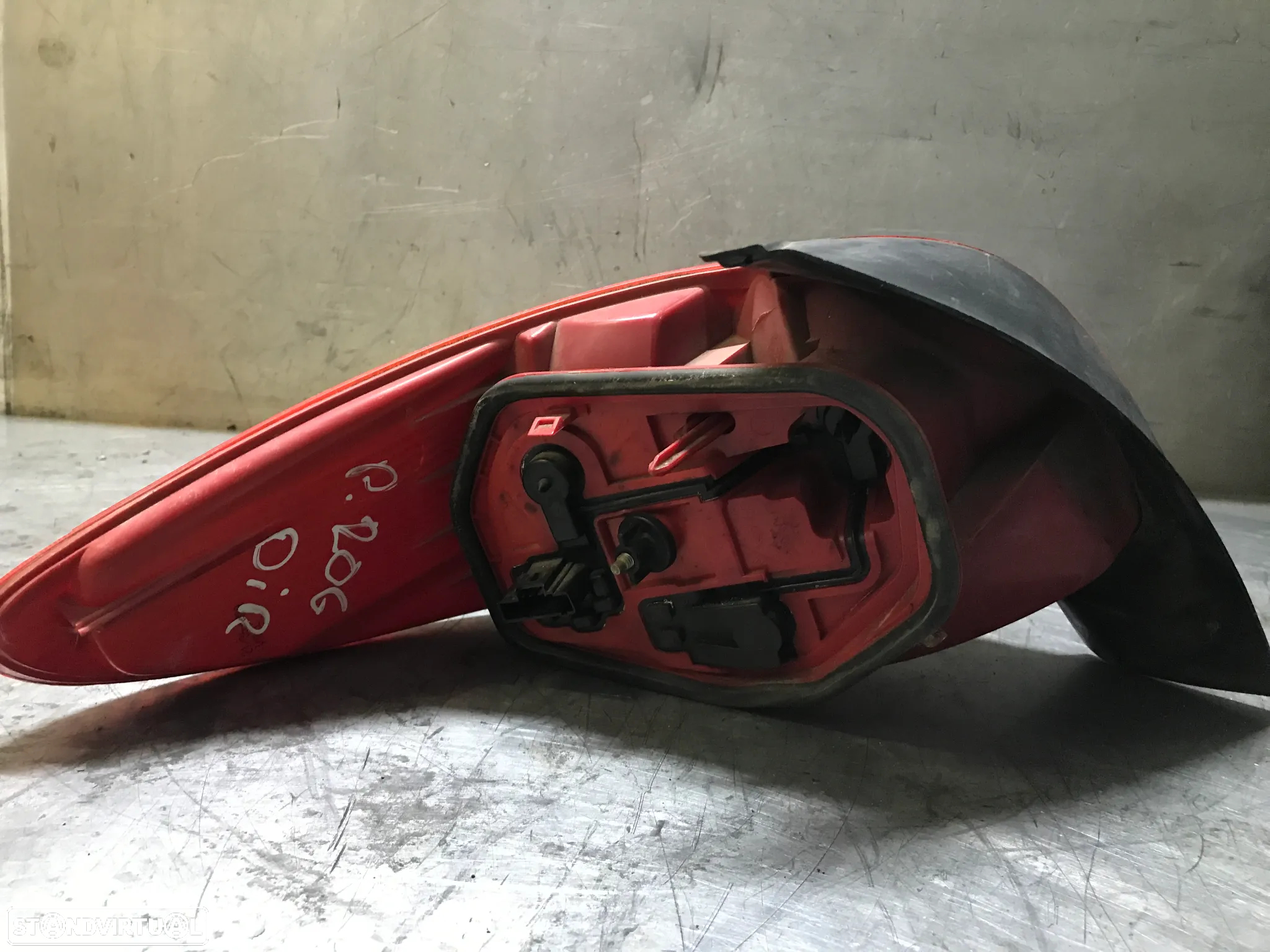 FAROLIM COM PLACA / SUPORTE LAMPADAS PEUGEOT 206 - ESQUERDO / DIREITO - 2