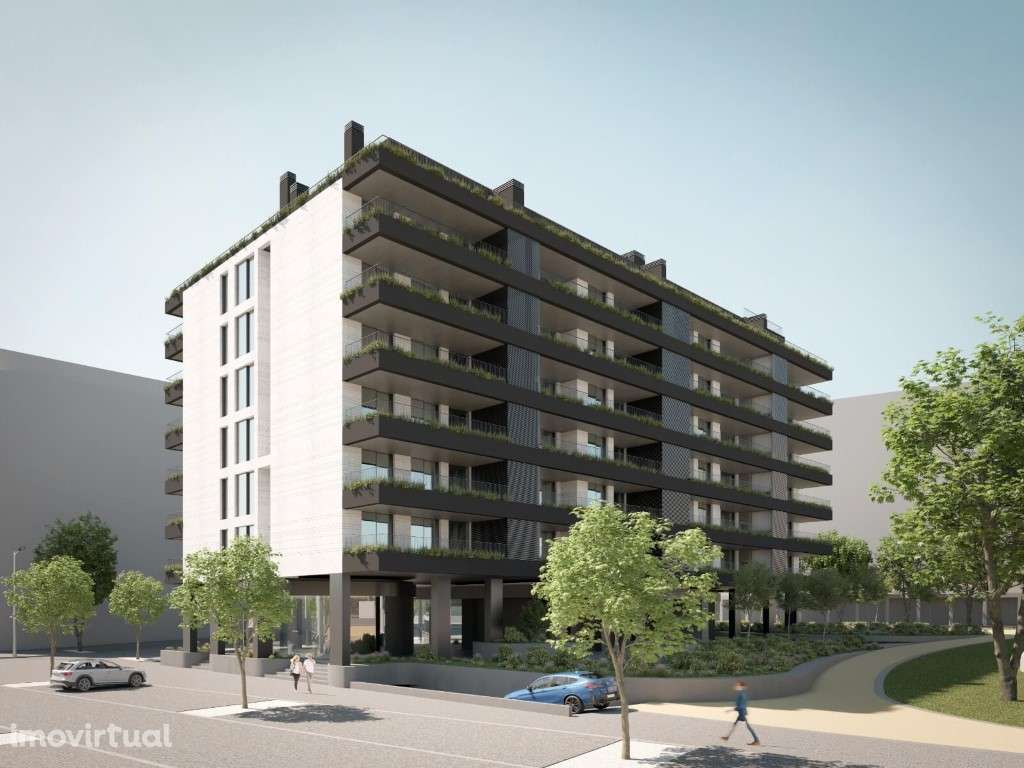 Apartamento T2, novo, varanda com churrasqueira e lavandaria; pisci... - Grande imagem: 2/16