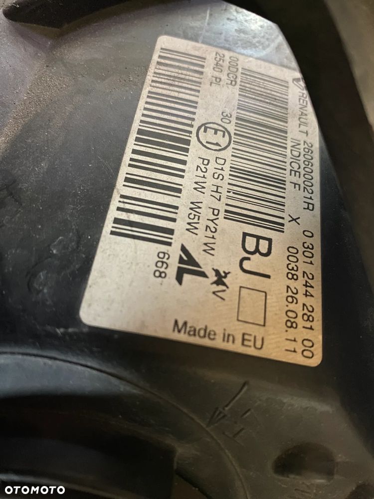 lampy megane III 3 GT bi xenon komplet EU całe - 8