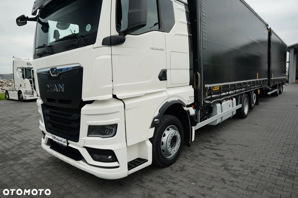 MAN TGX 26.480 / ZESTAW TANDEM 120 M3 / PRZEJAZDOWY / MEGA / OŚ PODNOSZONA / DACH PODNOSZONY / KAMERA / + PRZYCZEPA WIELTON / OŚ PODNOSZONA / OSIE SAF - 10