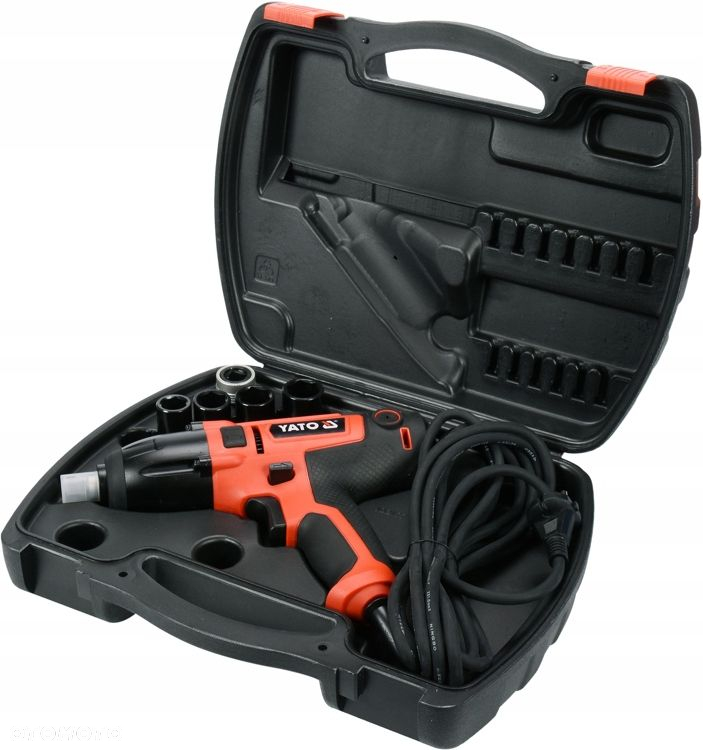 YATO ELEKTRYCZNY KLUCZ UDAROWY 450W 1/2 10 NASADEK GEKO  ADAPTER DEWALT - 8
